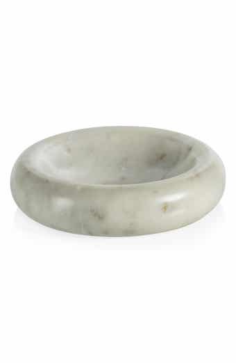 Zodax Monza Curved Round Marble Bowl