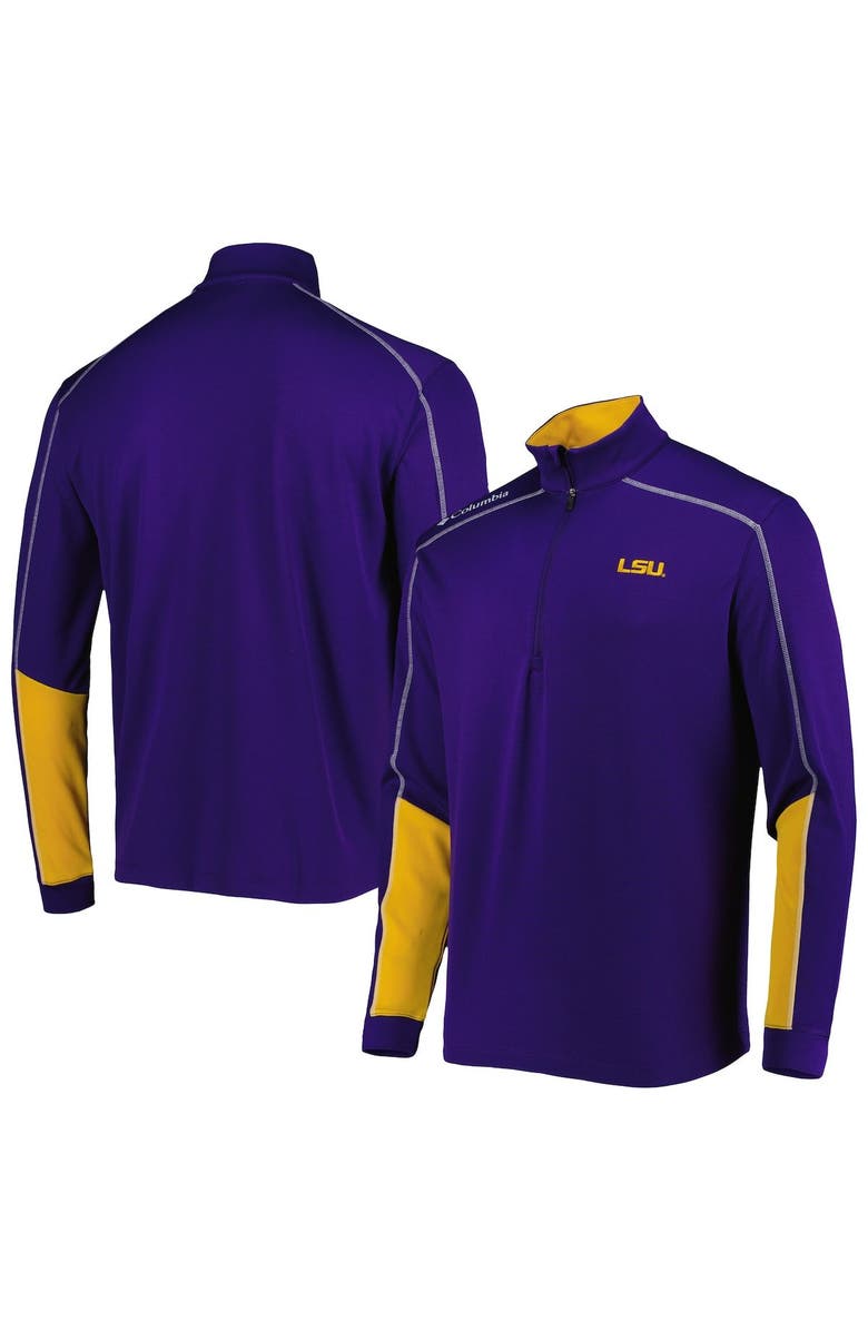 Columbia Men's Columbia Purple LSU Tigers Shotgun 2.0 Omni-Wick Quarter-Zip Jacket, Main, color, Purple