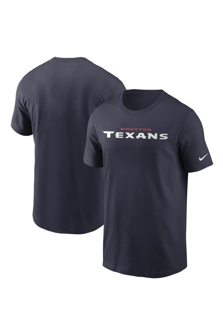 Men's Nike Navy Houston Texans Team Wordmark T-Shirt, Main, color, Navy