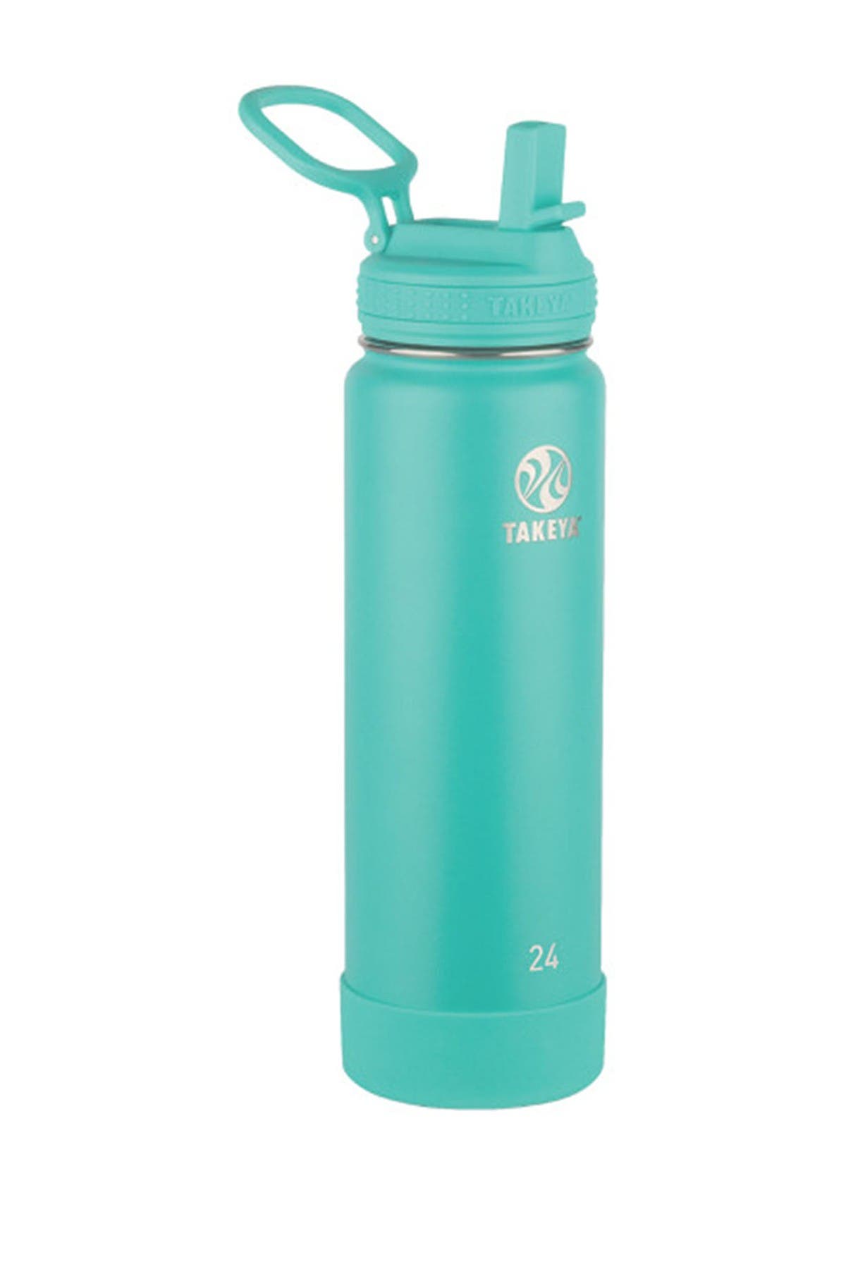 Takeya Teal Actives Insulated 24 oz. Straw Lid Stainless Steel Bottle ...