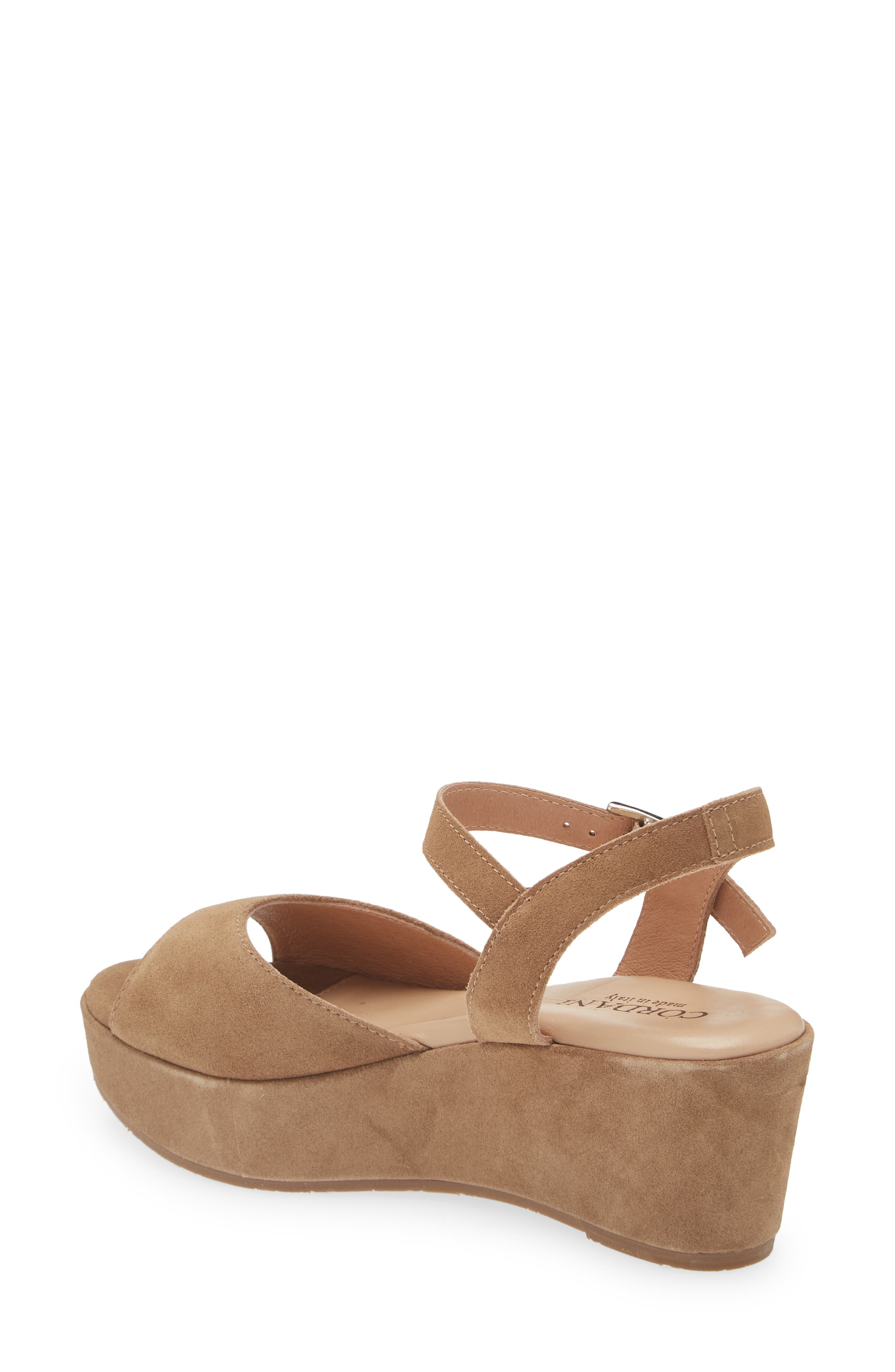 Ryder Ankle Strap Platform Wedge Sandal, Alternate, color, CROSTA FANGO