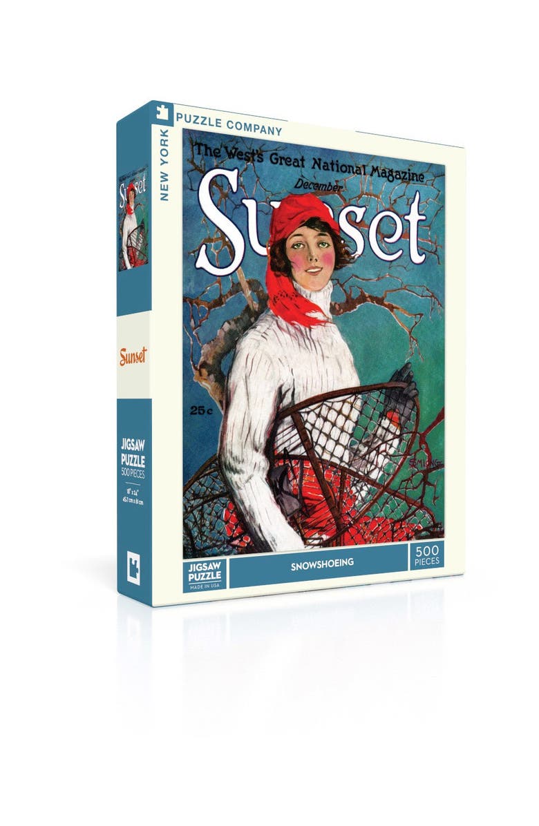 NEW YORK PUZZLE COMPANY Snowshoeing 500 Piece Puzzle, Alternate, color, NO COLOR