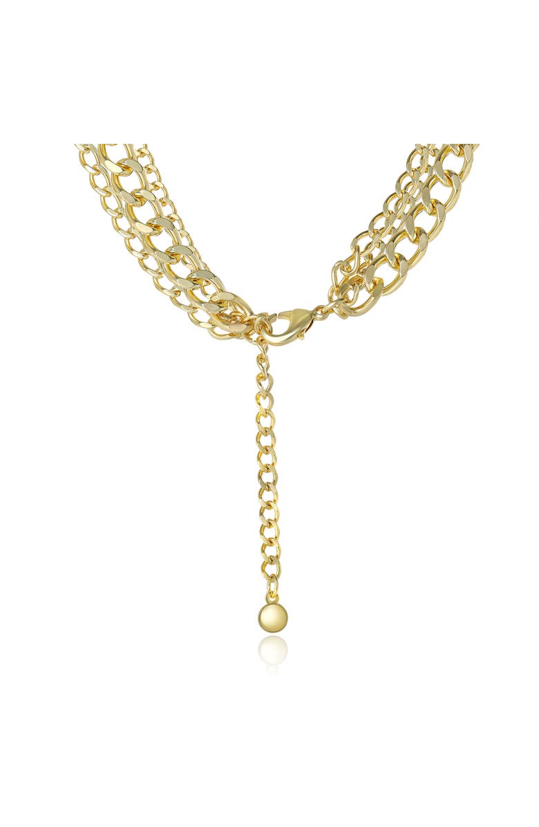 Jessica Simpson Gold-Tone Layered Chain Necklace Set, Alternate, color, 