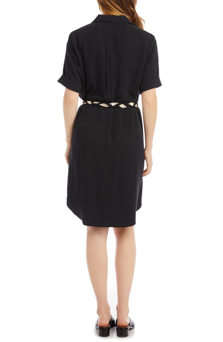 Karen Kane Braided Belt Shirtdress, Alternate, color, 