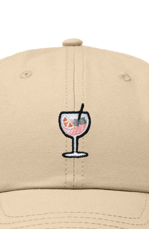 Dalix Spritz Embroidered Everyday Hat In Khaki