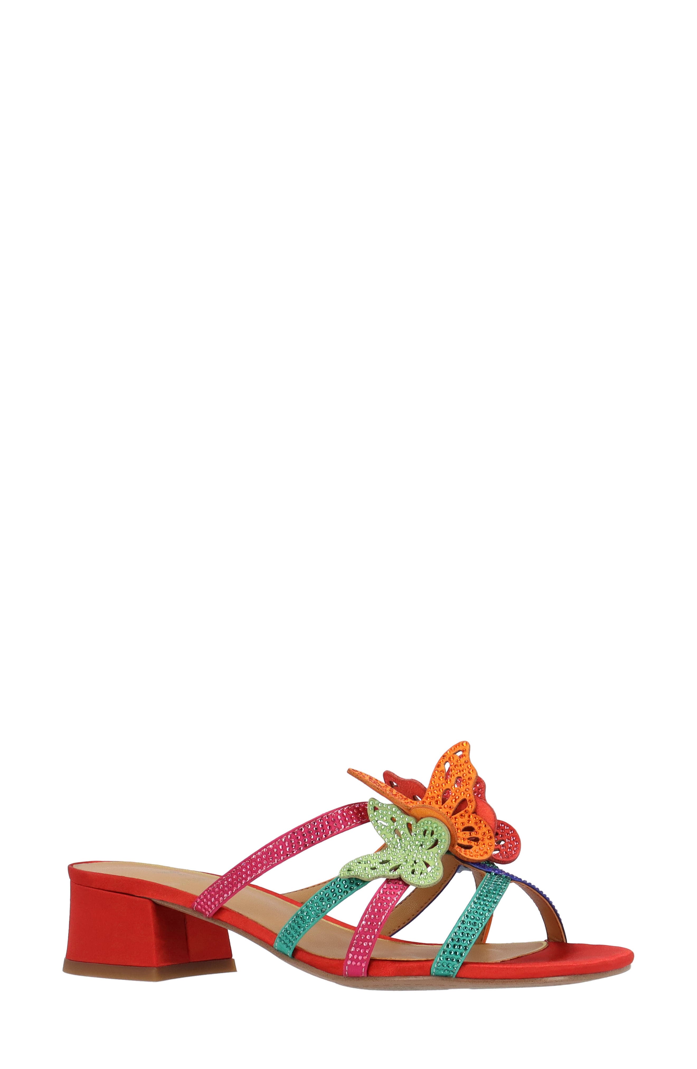 J. Reneé Butterfly Block Heel Sandal In Multi
