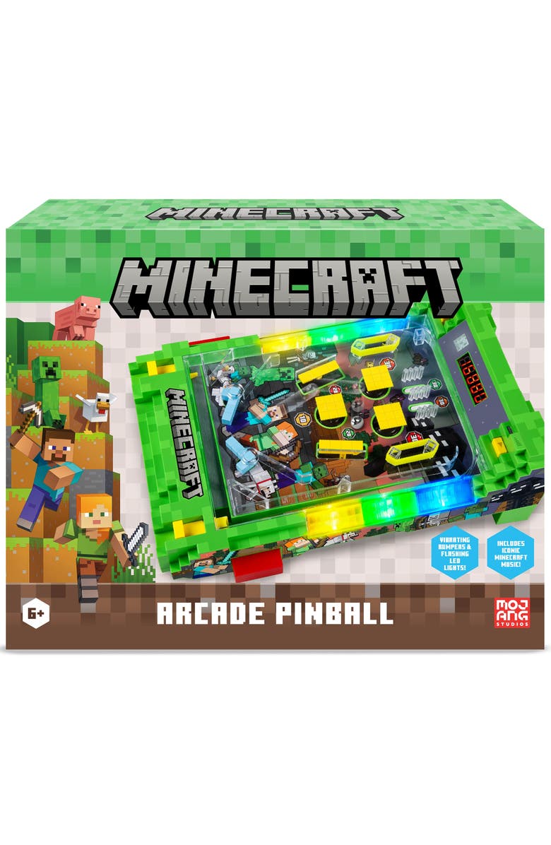 MINECRAFT Arcade Pinball - Overworld - Lights & Sounds Tabletop Game, Kids 6+, Main, color, Multicolored