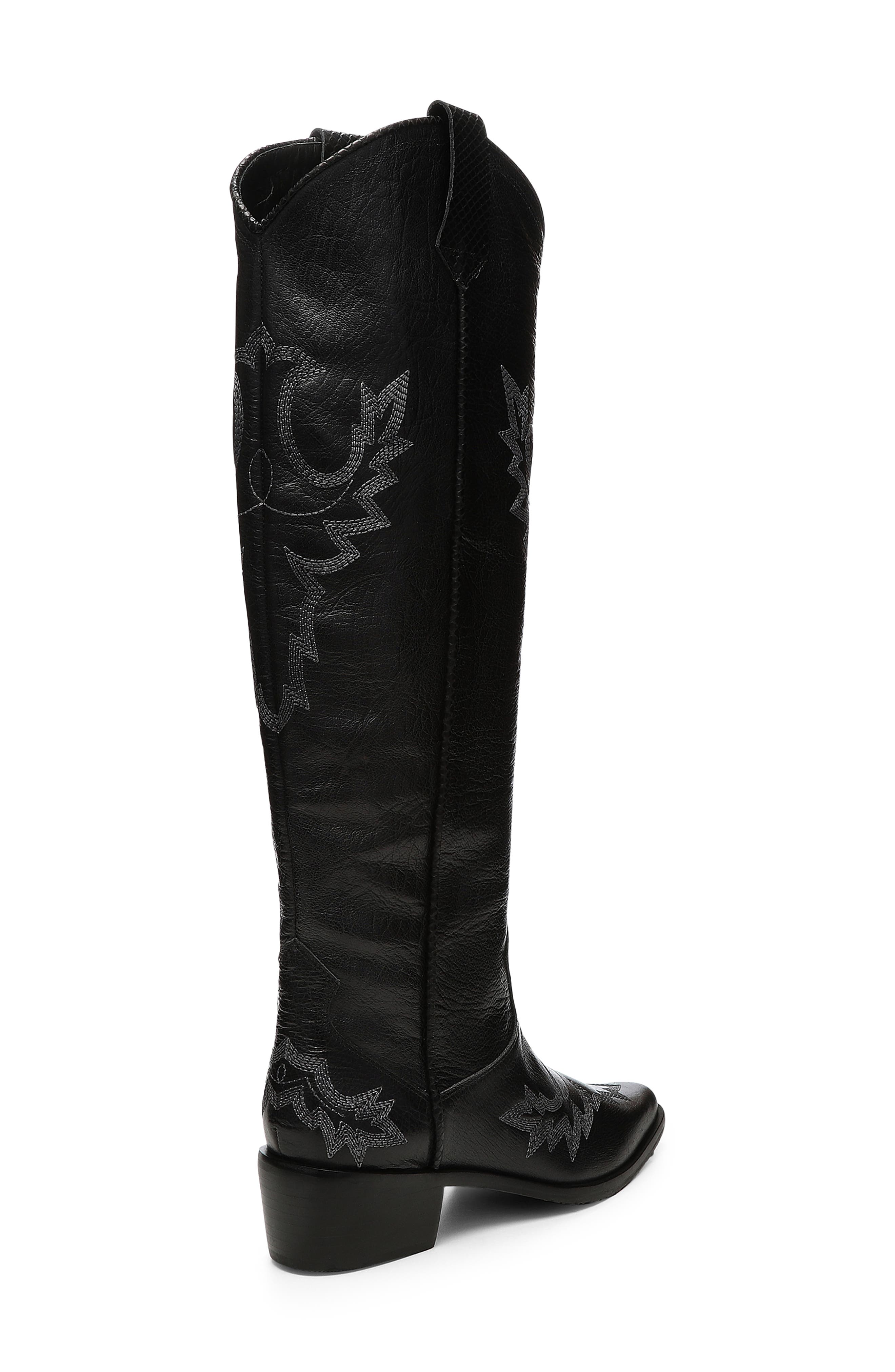 Donald Pliner Marina Over the Knee Western Boot, Alternate, color, 