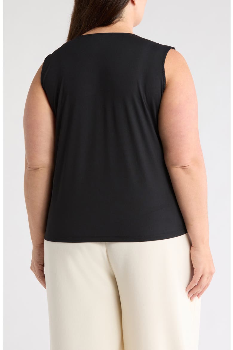 'Lyssentials COOL-FRESH™ Jersey V-Neck Tank, Alternate, color, BLACK
