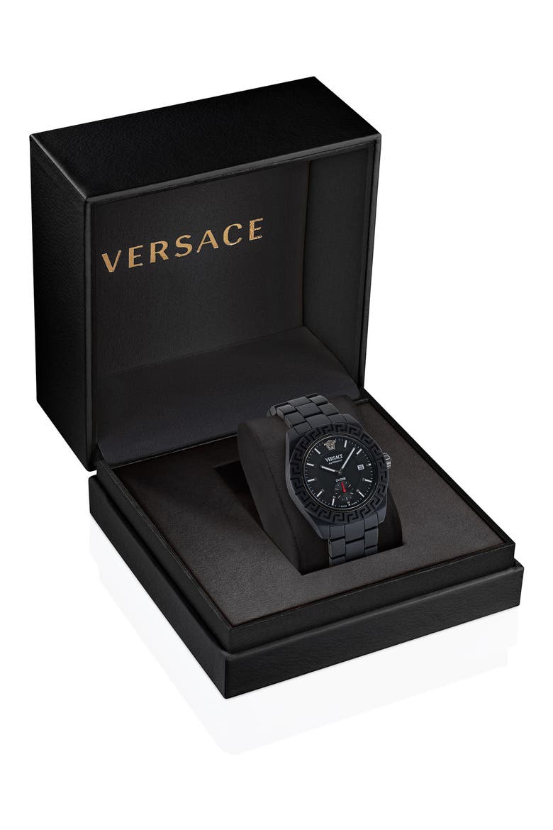 DV One Ceramic Bracelet Chronograph Watch, 43mm, Alternate, color, BLACK CERAMIC