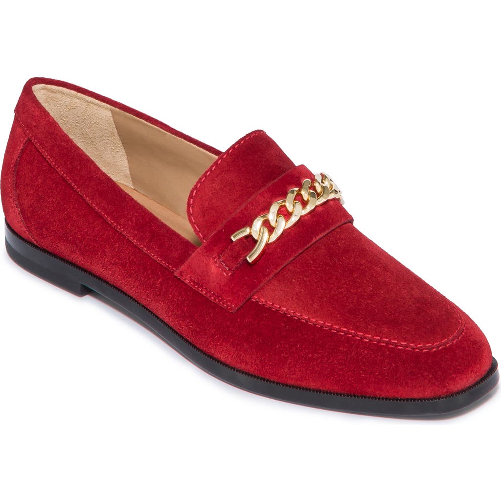 Bernardo Footwear Zephyr Chain Loafer In Red