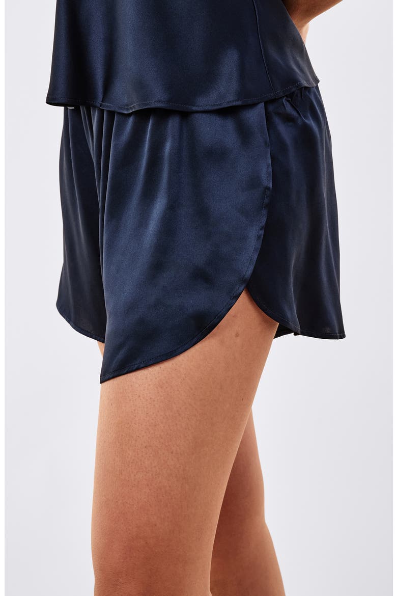 Audrey Mulberry Silk Pajamas, Alternate, color, DEEP NAVY