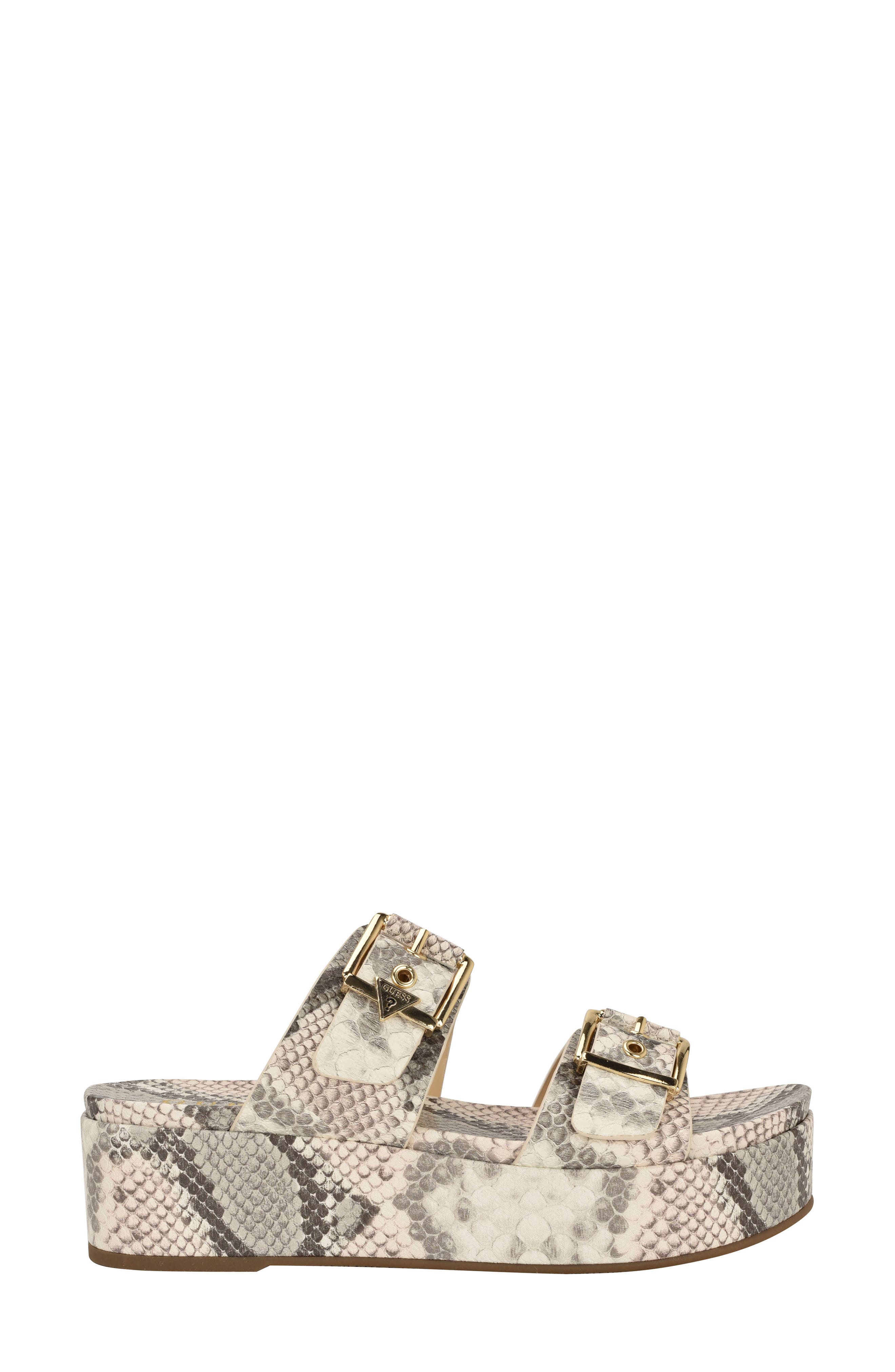 Platform Slide Sandal, Alternate, color, TAUPE