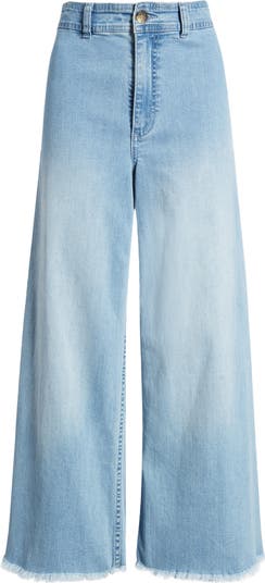 Billabong Free Fall Fray Hem Stretch Wide Leg Jeans | Nordstrom