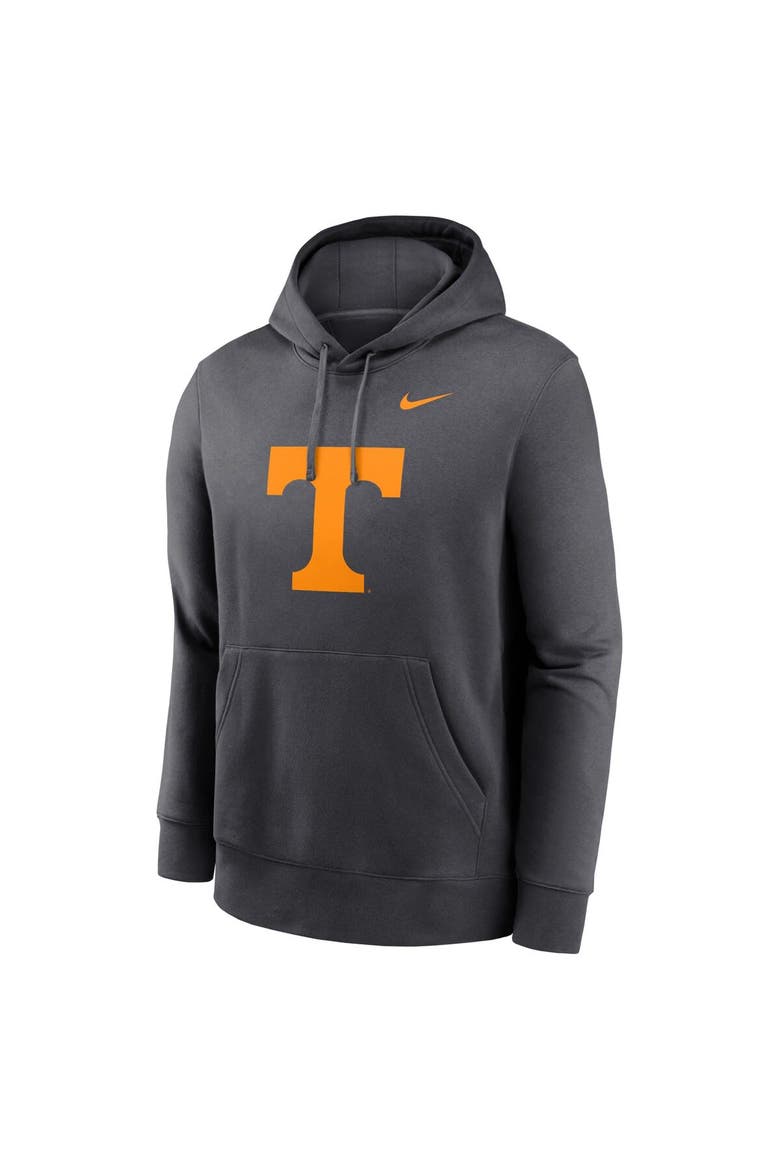 Men's Nike Anthracite Tennessee Volunteers Primetime Club Fleece Pullover Hoodie, Alternate, color, Anthracite