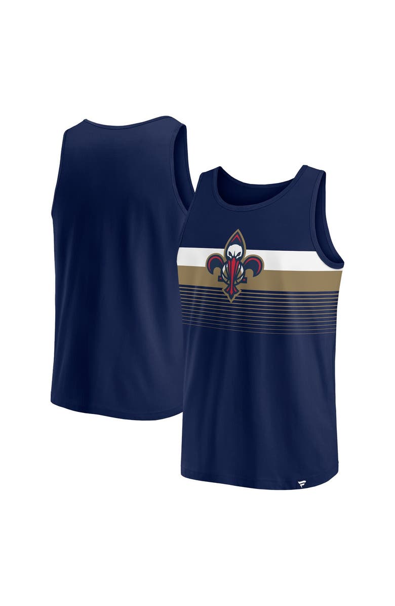 FANATICS Men's Fanatics Branded Navy New Orleans Pelicans Wild Game Tank Top, Main, color, Navy