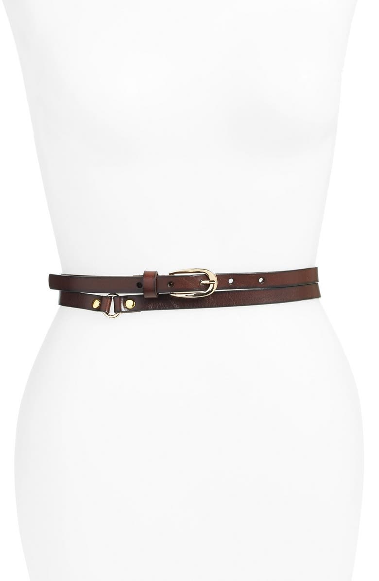 Elise M. 'Charlize' Double Wrap Belt, Main, color, 
