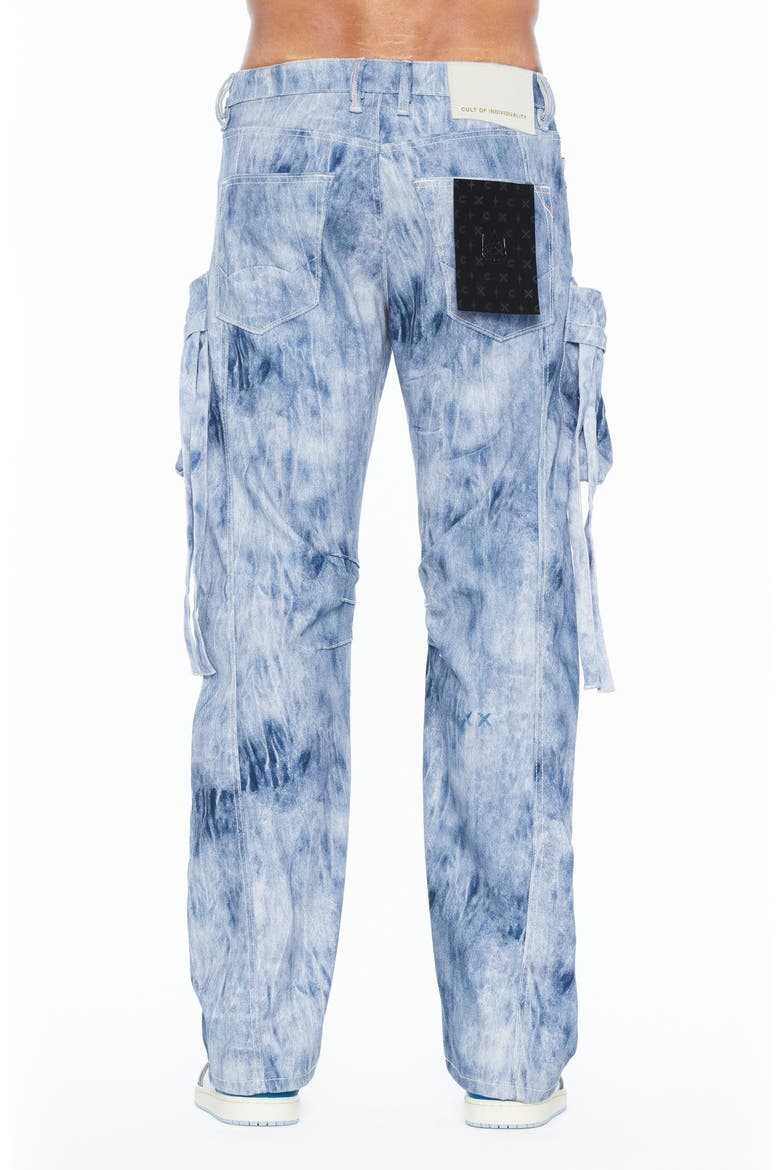 Grunge Baggy Fit Cargo Jeans, Alternate, color, CLOUD