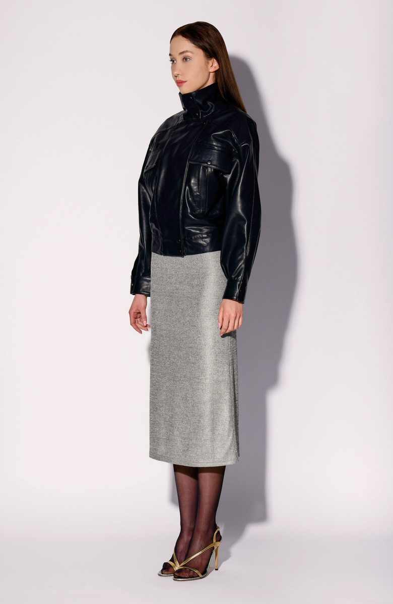 Walter Baker Sonya Leather Jacket, Alternate, color, Black