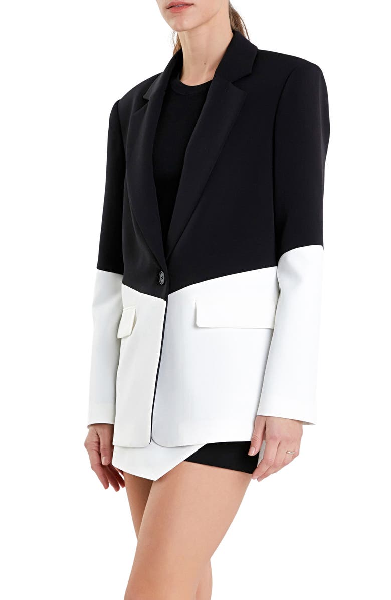 Endless Rose Colorblock Blazer, Alternate, color,