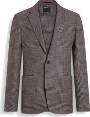 ZEGNA Trofeo Houndstooth Plaid Stretch Wool & Cashmere Sport Coat