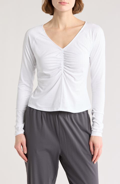 Atmosphere Ruched Long Sleeve T-Shirt