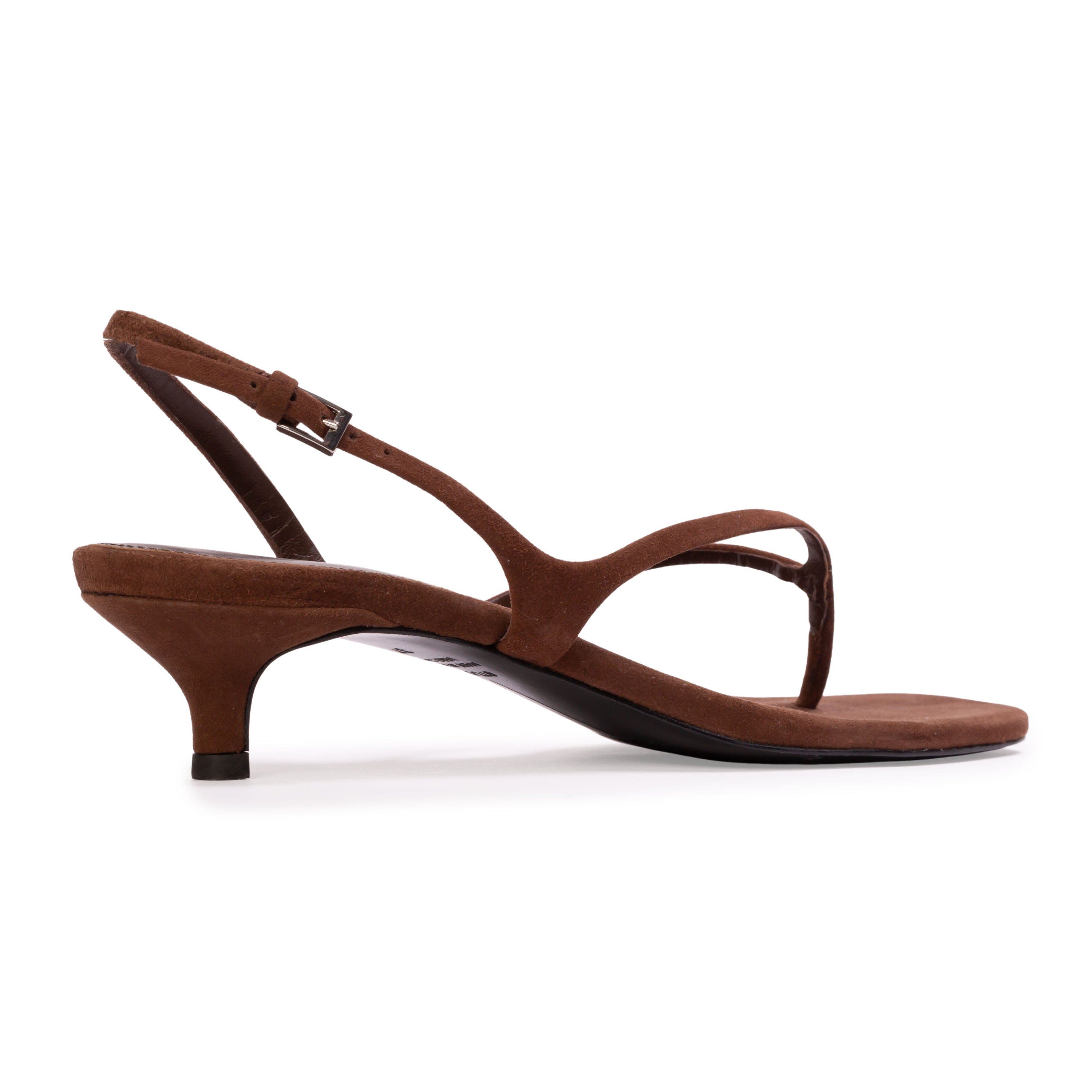 BLACK SUEDE STUDIO Mehak 35 Suede Sandal, Alternate, color, Brownie Suede