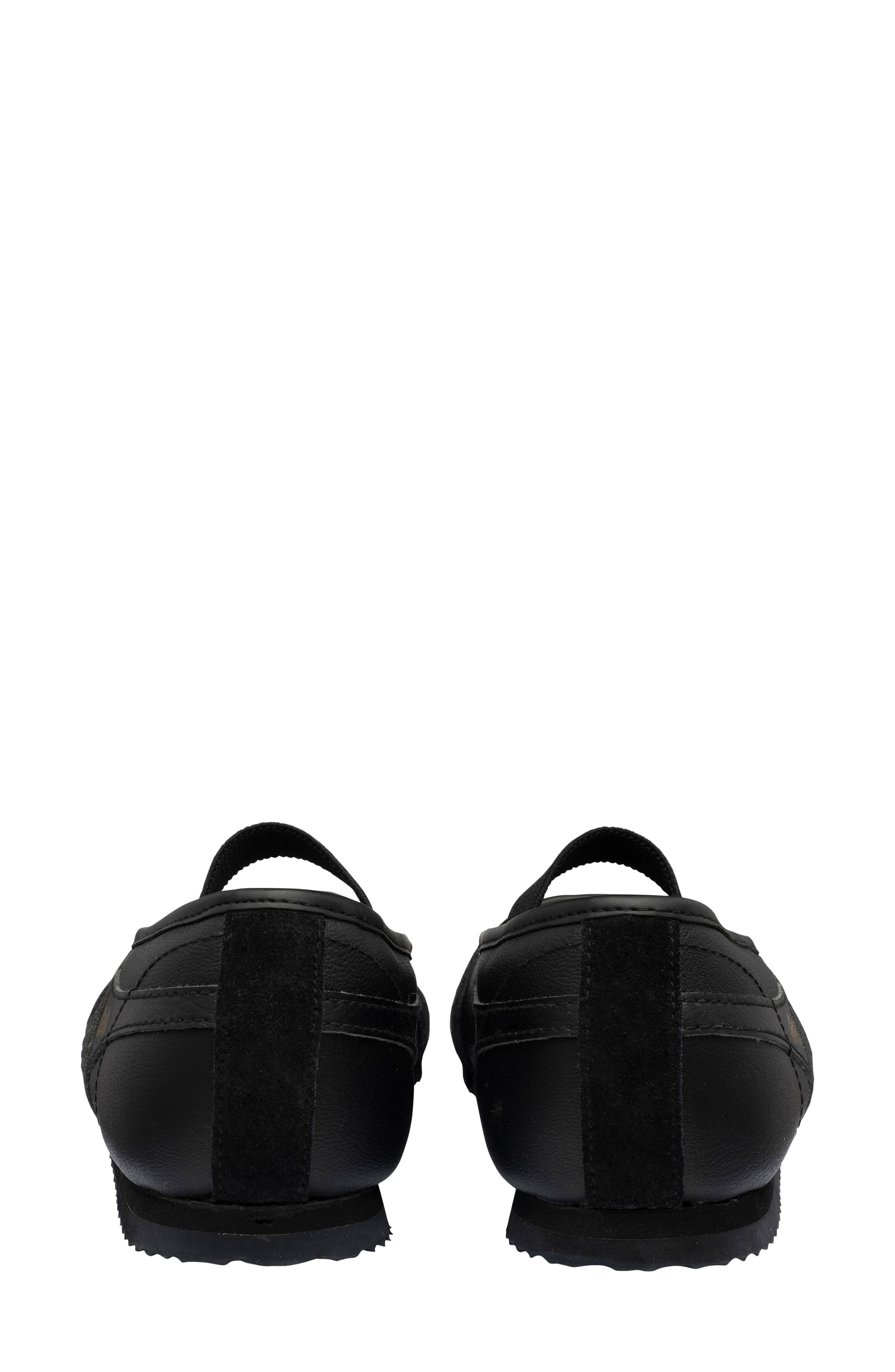 Celestra Leather Mary Jane Sneaker, Alternate, color, BLACK/ BLACK