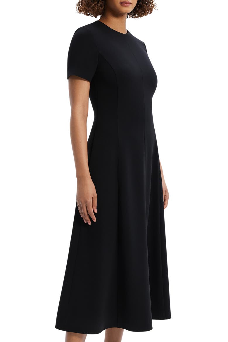 Flare A-Line Dress, Alternate, color, BLK