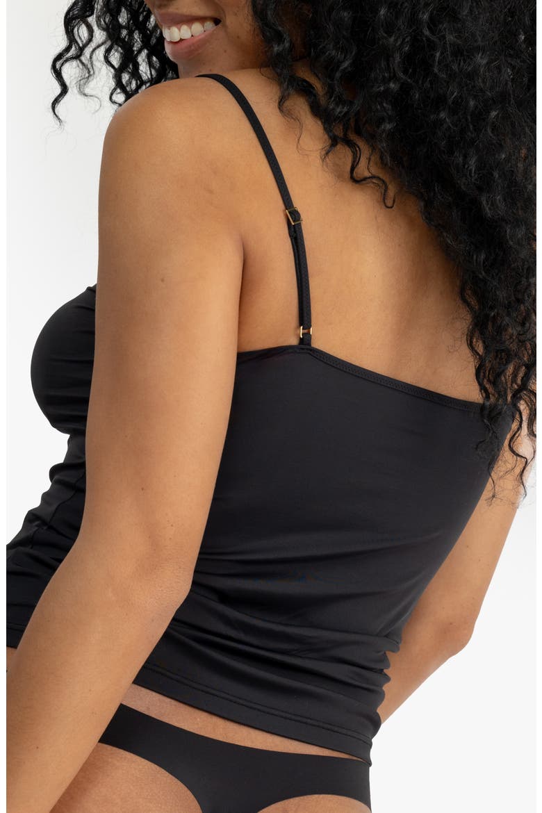 Soft Seamless Camisole, Alternate, color, TAP SHOE BLACK