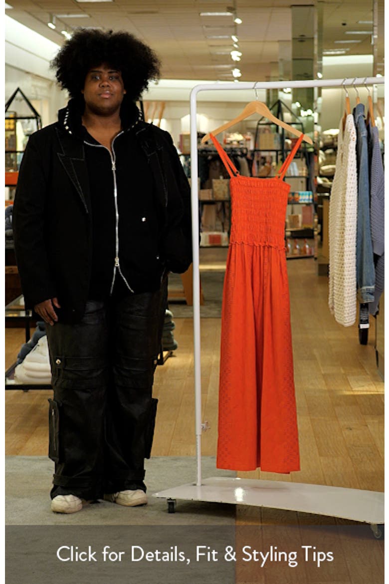 Kenzie Eyelet Sleeveless Maxi Dress video