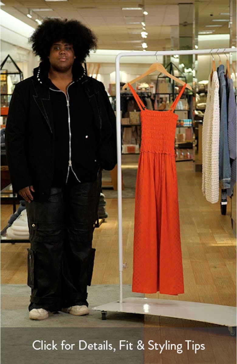 Kenzie Eyelet Sleeveless Maxi Dress, sales video thumbnail