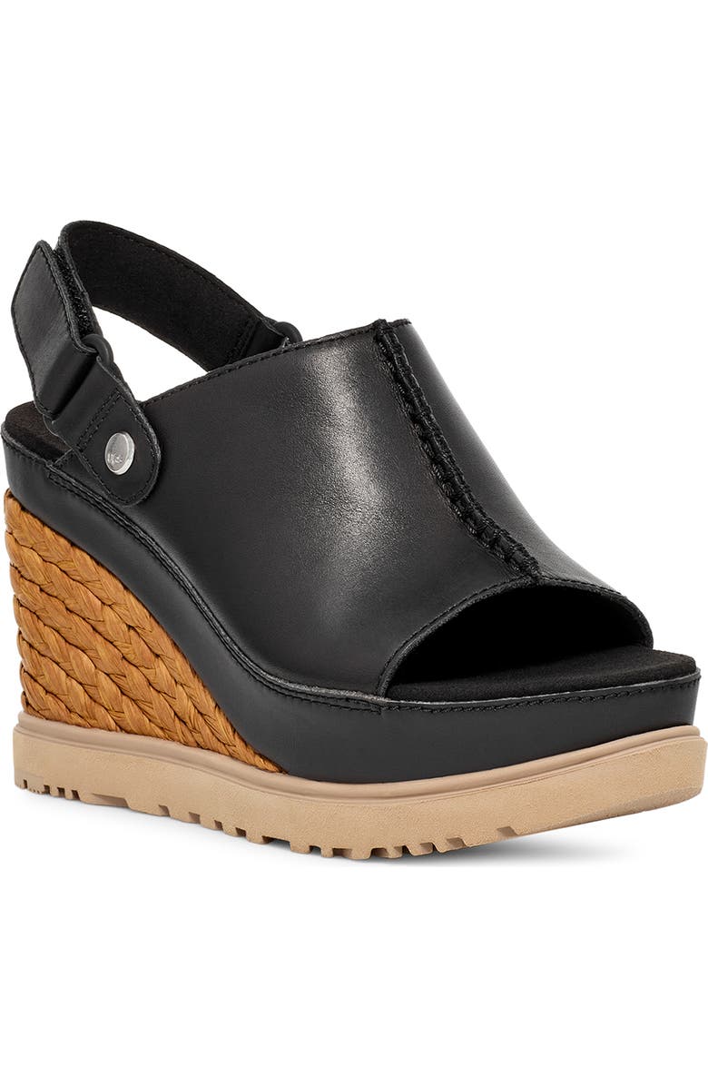 UGG<sup>®</sup> Abbot Wedge Slingback Sandal, Main, color,