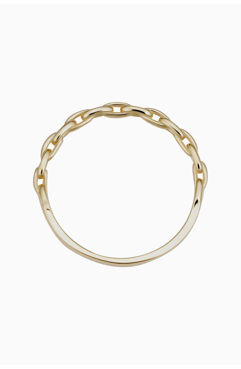Oradina 14K Gold Venice Link Stackable Ring, Alternate, color, Yellow Gold