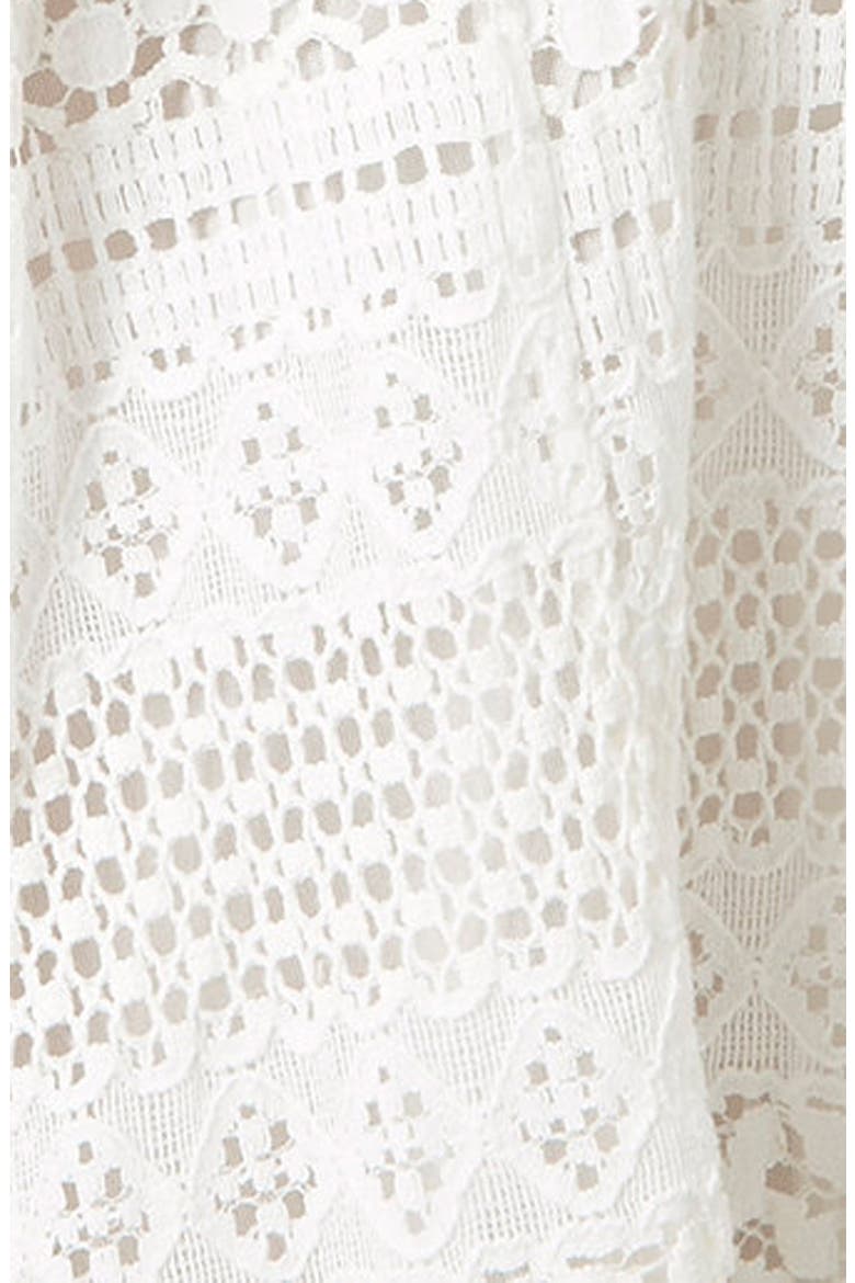 Lace Off the Shoulder Dress, Alternate, color, WHITE