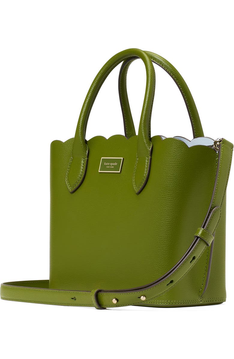 Kate Spade New York suite scallop crossgrain leather crossbody bag, Alternate, color,