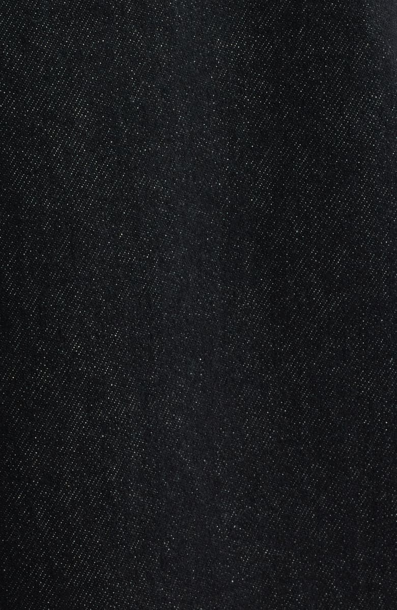 Damson Madder Pascal Loose Fit Raw Hem Jeans, Alternate, color, Black