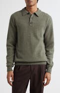 Sunspel Lambswool Polo Sweater