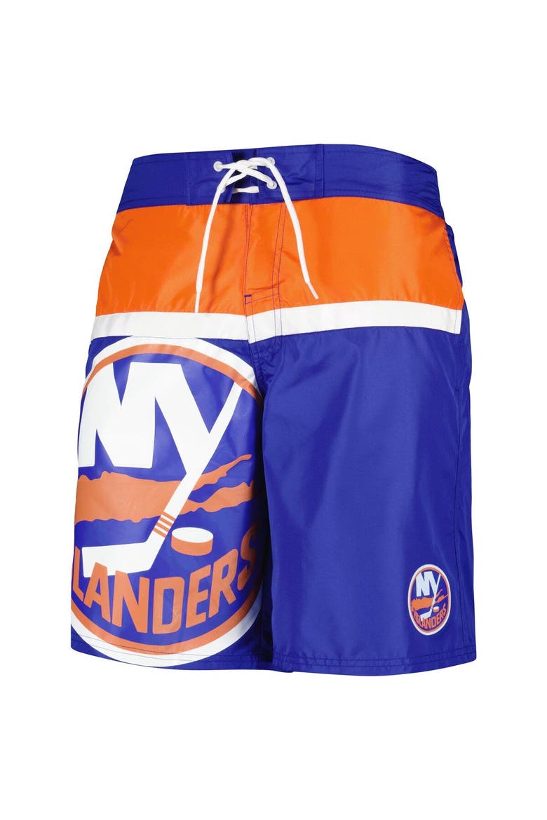 Men's Starter Royal New York Islanders Sea Wind Swim Trunks, Alternate, color, Royal