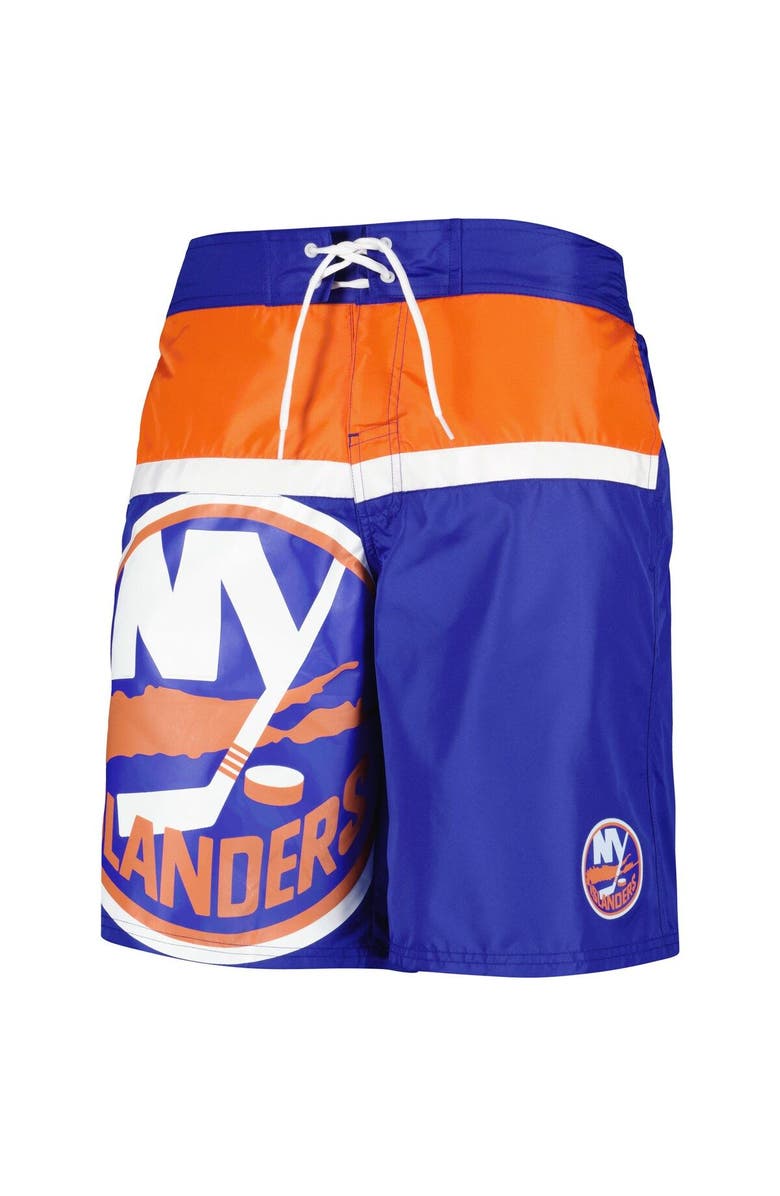 STARTER Men's Starter Royal New York Islanders Sea Wind Swim Trunks, Alternate, color, Royal