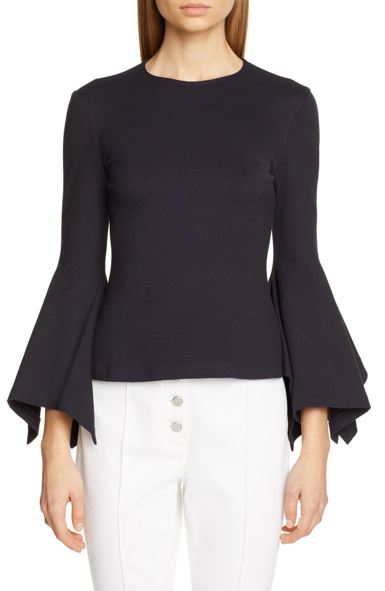 Rosetta Getty Full Sleeve Jersey Top, Main, color, 