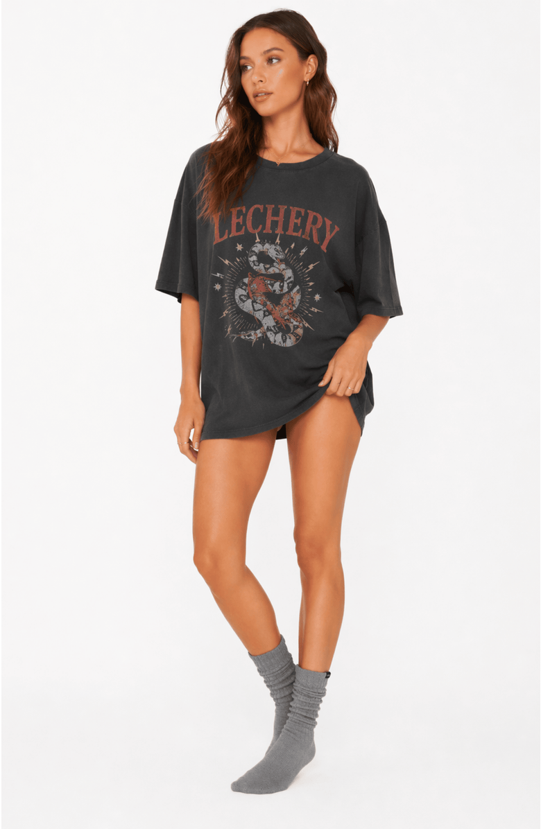 LECHERY<sup>®</sup> Gender Inclusive Scrunch Crew Socks, Alternate, color, Grey