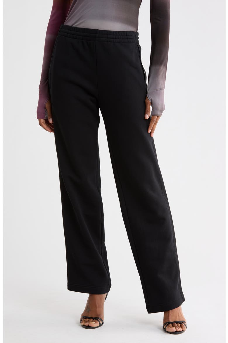 Cotton Sweatpants, Main, color, BLACK