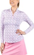 TailorByrd Wine Glass Print Performance Quarter Zip Pullover