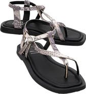 Forever & Always Shoes Morgana Leather Thong Sandal