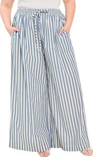 FREEMARKET Striped Relaxed Wide Leg Pants