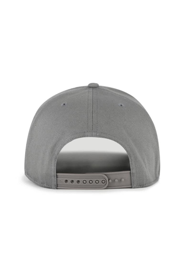 Men's '47  Gray Wisconsin Badgers Script Fade Hitch Adjustable Hat, Alternate, color, Gray