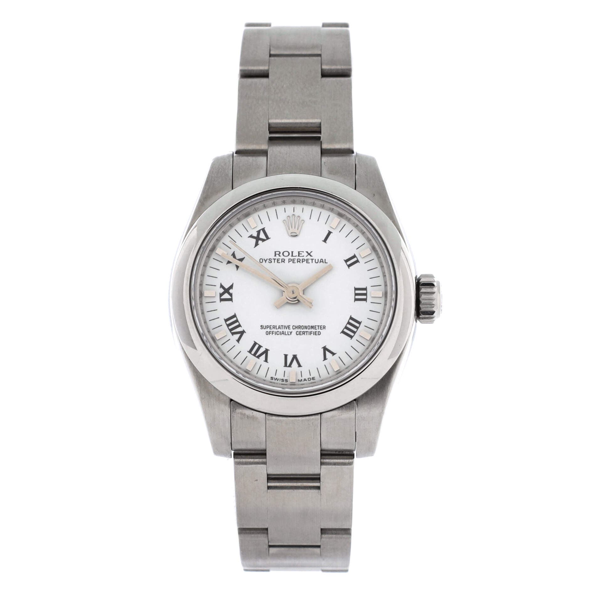 Oyster Perpetual Automatic Watch Stainless Steel 26, Main, color, Metallic Silver