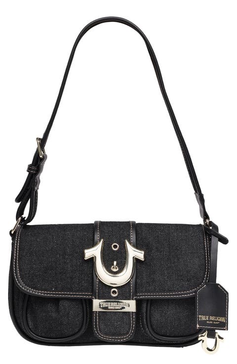 Double Pocket Denim Satchel
