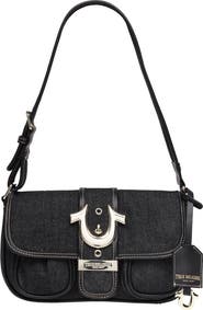 True Religion Double Pocket Denim Satchel